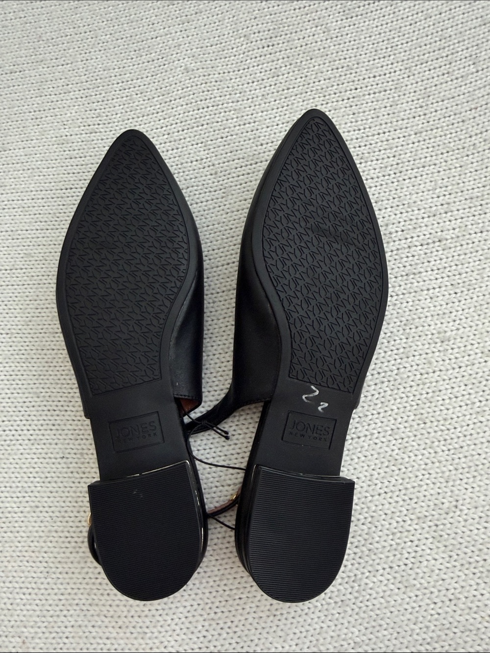 NWT! Jones New York Pointed Toe Slingback Flats Black Size 8.5 - Picture 5 of 6